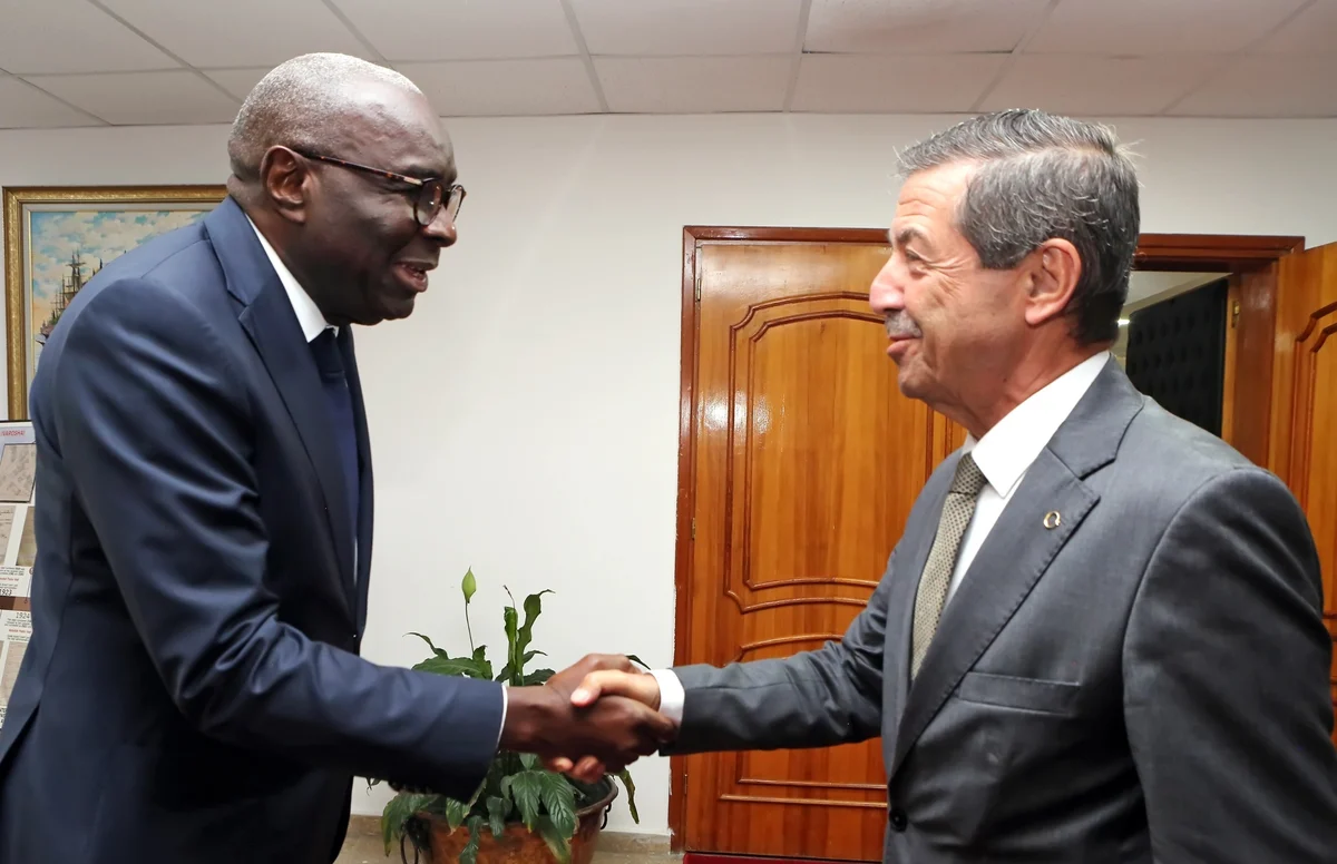 KKTC Dışişleri Bakanı Ertuğruloğlu, BM Temsilcisi Diagne ile Görüştü